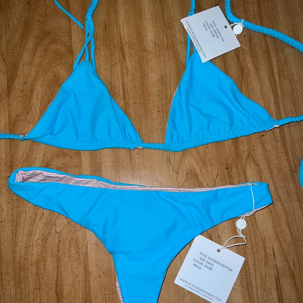 NWT acacia swimwear vida soleil exclusive azure set